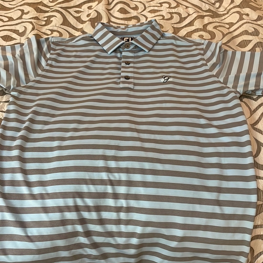 Men’s size medium FJ polo with Greenbrier logo
